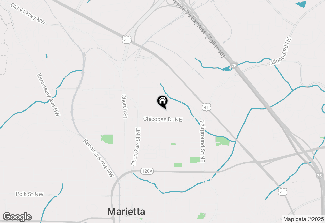 Map of 645 Iroquois Drive Ne, Marietta, GA 30060