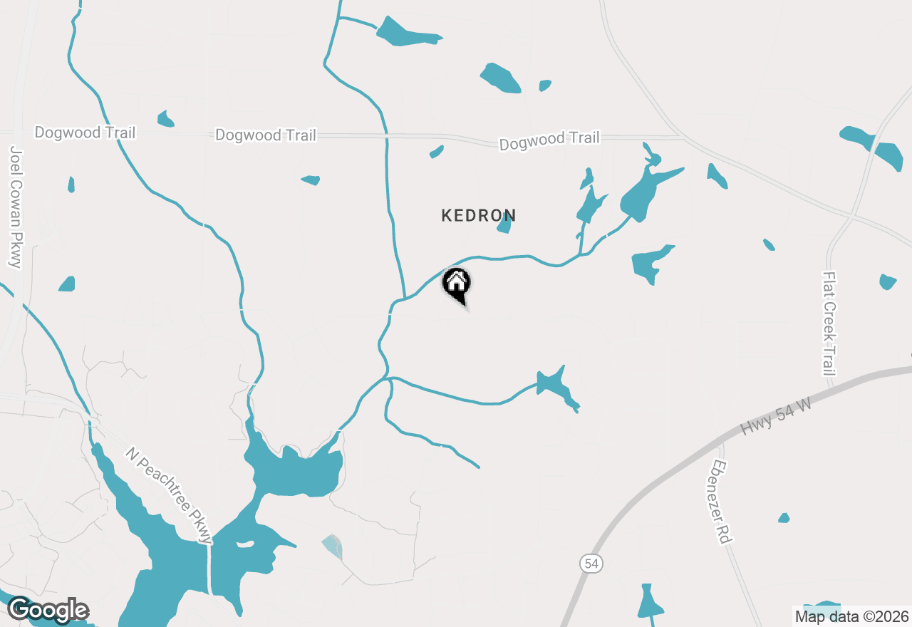 Map of 1133 Astoria Lane, Peachtree City, GA 30269
