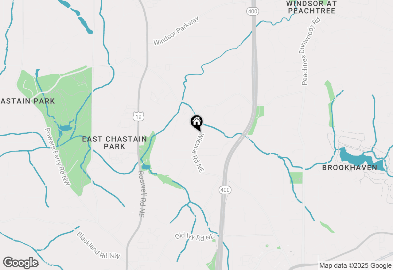 Map of 4276 Wieuca Road Ne, Atlanta, GA 30342