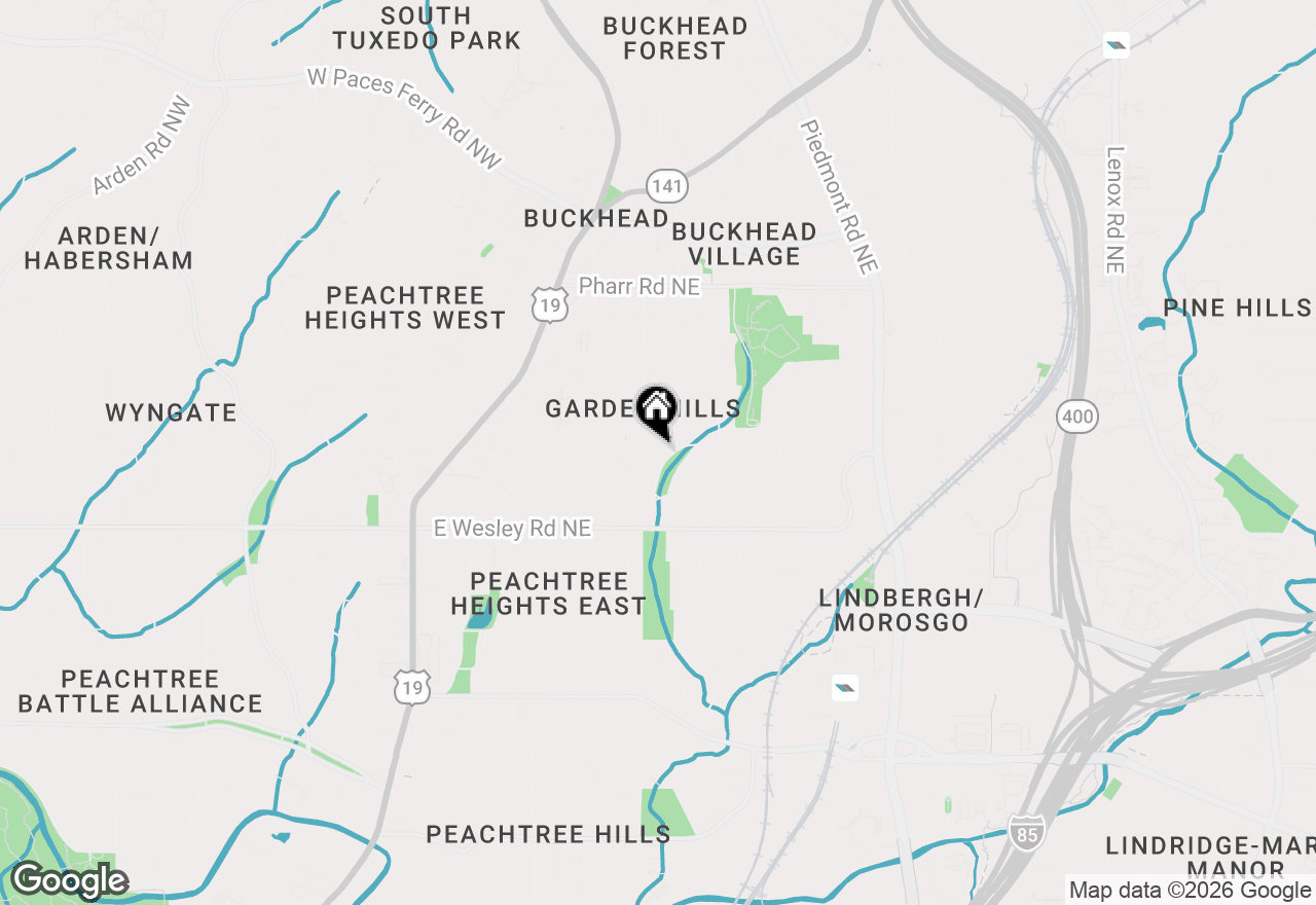 Map of 320 Brentwood Drive Ne, Atlanta, GA 30305