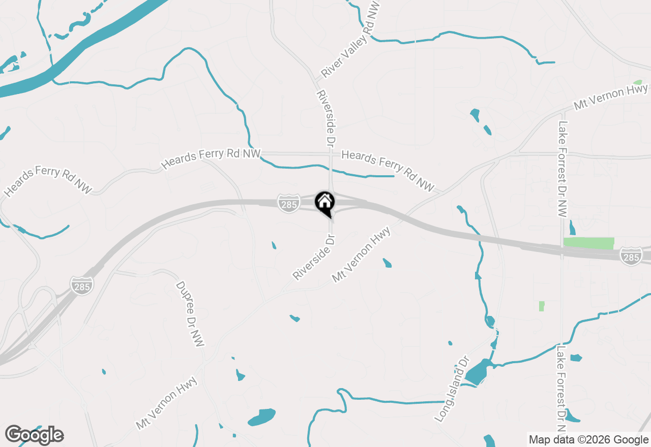 Map of 5820 Riverside Drive, Atlanta, GA 30327