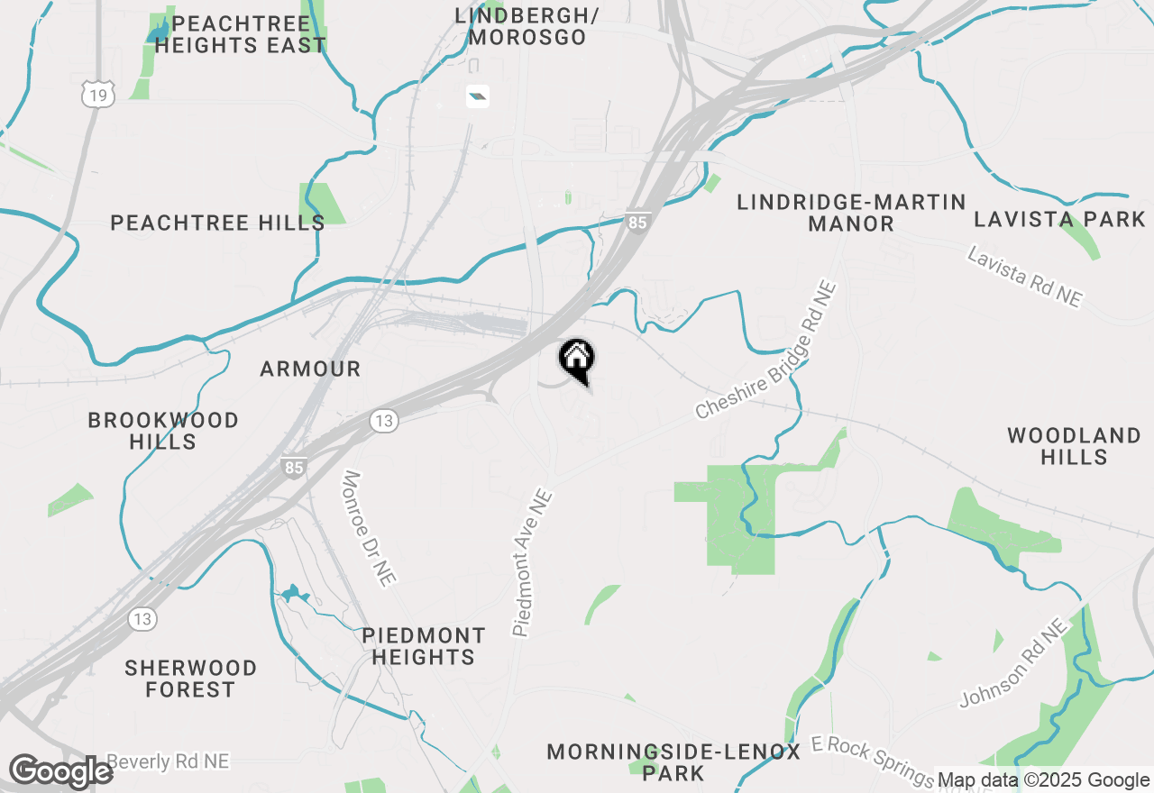 Map of 585 Bismark Road Ne, Atlanta, GA 30324