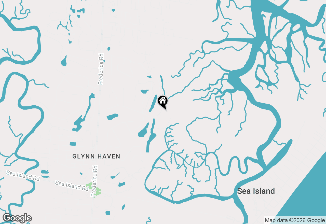 Map of 406 Palm Drive, St Simons Island, GA 31522