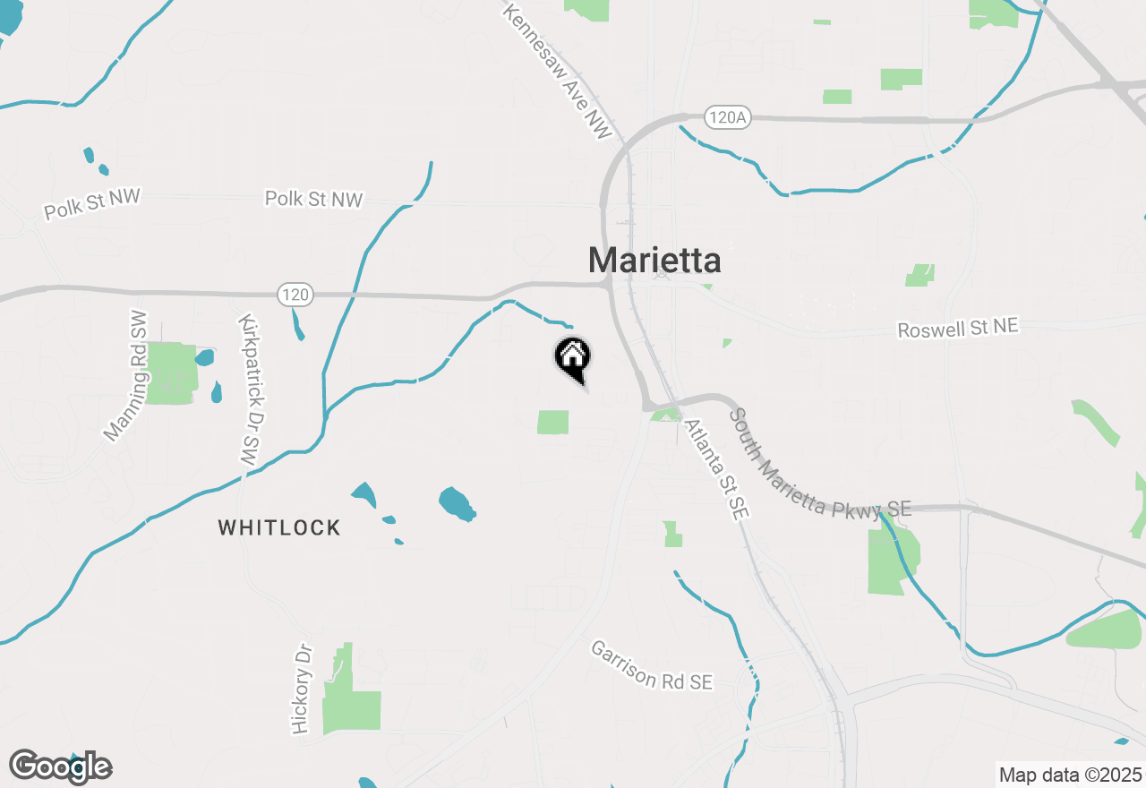 Map of 67 Trammell Street Sw, Marietta, GA 30064