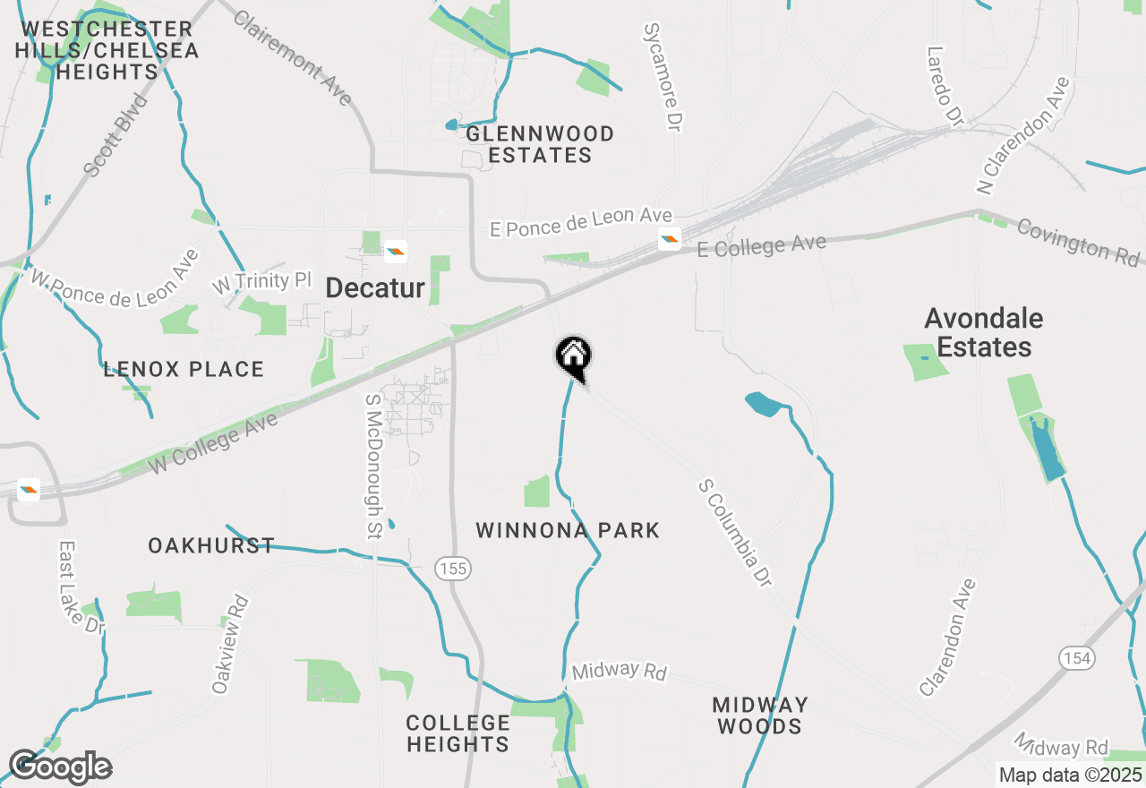 Map of 117 Shadowmoor Drive #B, Decatur, GA 30030