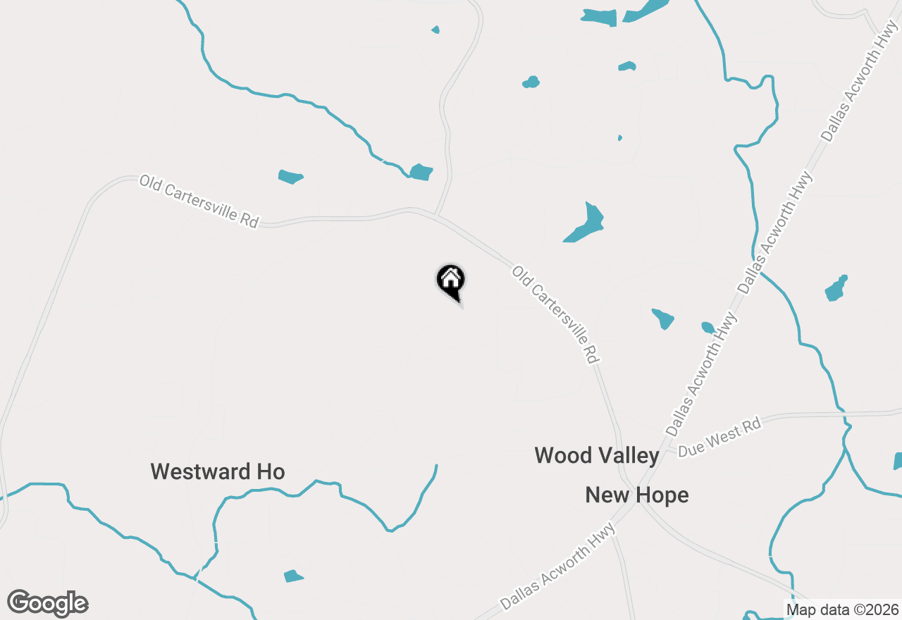 Map of 1350 Chester Harris Drive N, Dallas, GA 30132