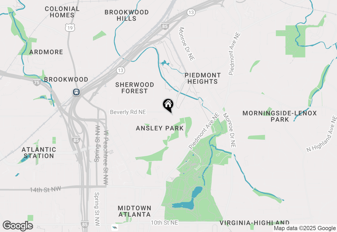 Map of 37 Montgomery Ferr Drive Ne, Atlanta, GA 30309