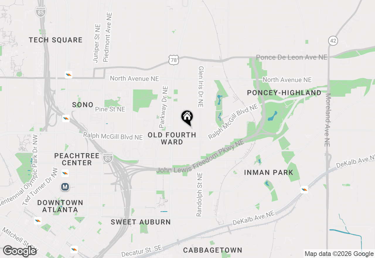 Map of 538 Wabash Avenue, Atlanta, GA 30312
