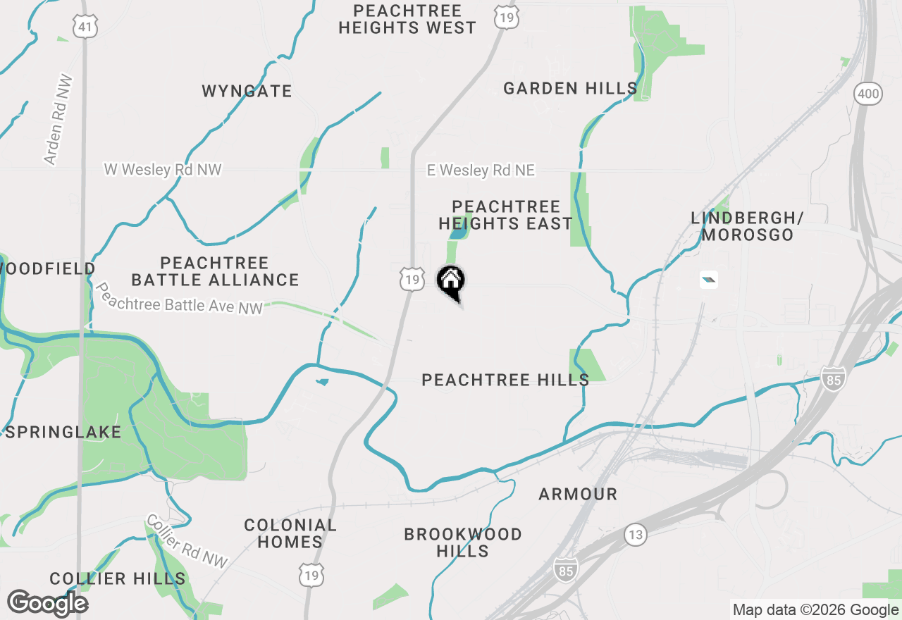 Map of 103 Terrace Drive Ne, Atlanta, GA 30305